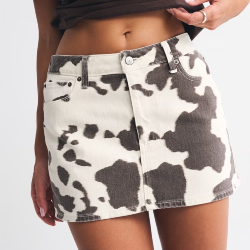 Abercrombie Curve Love Denim Mini Skirt 33